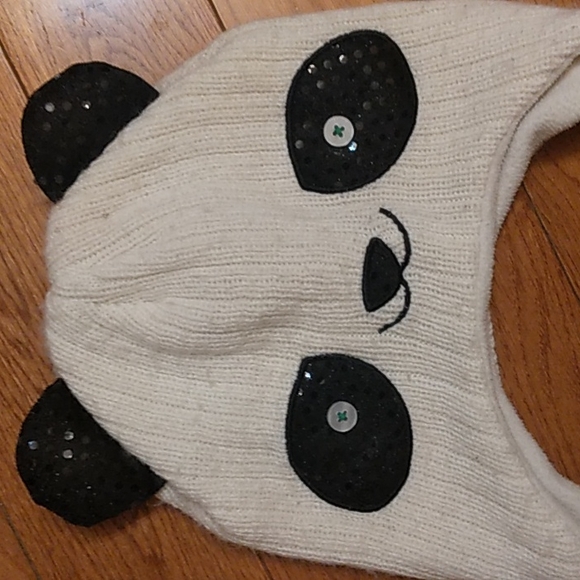 Adorable sequin panda toboggan - Picture 3 of 4